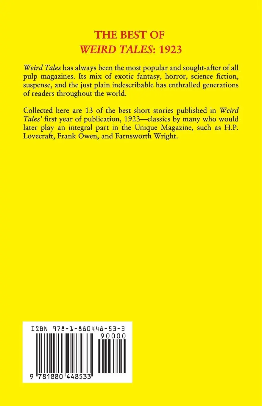 Rückseite: 9781880448533 | The Best of Weird Tales | John Gregory Betancourt (u. a.) | Buch