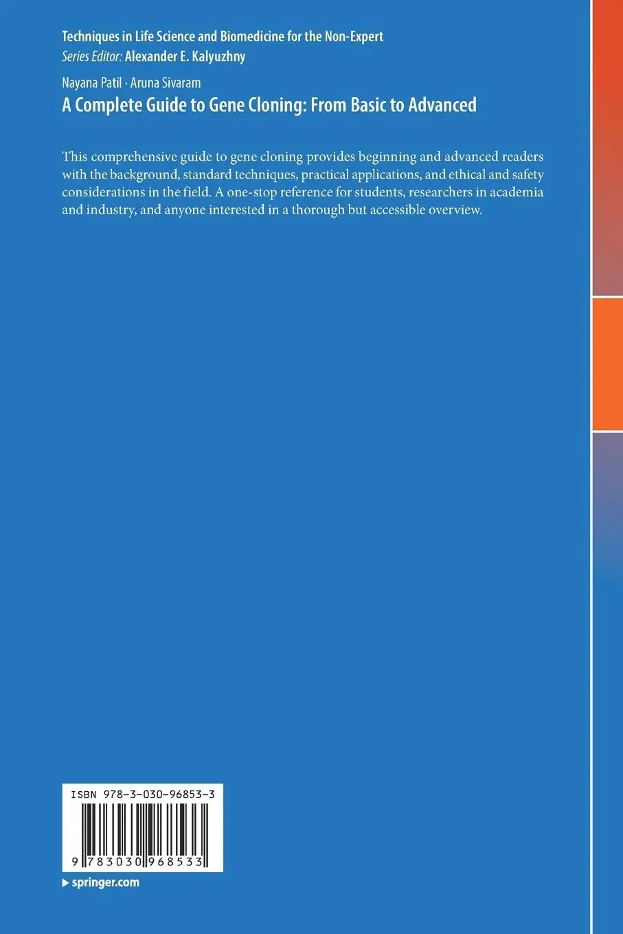 Rückseite: 9783030968533 | A Complete Guide to Gene Cloning: From Basic to Advanced | Taschenbuch