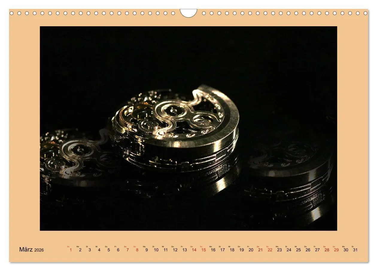 Bild: 9783457828533 | Uhr-Werk-Kunst (Wandkalender 2026 DIN A3 quer), CALVENDO...