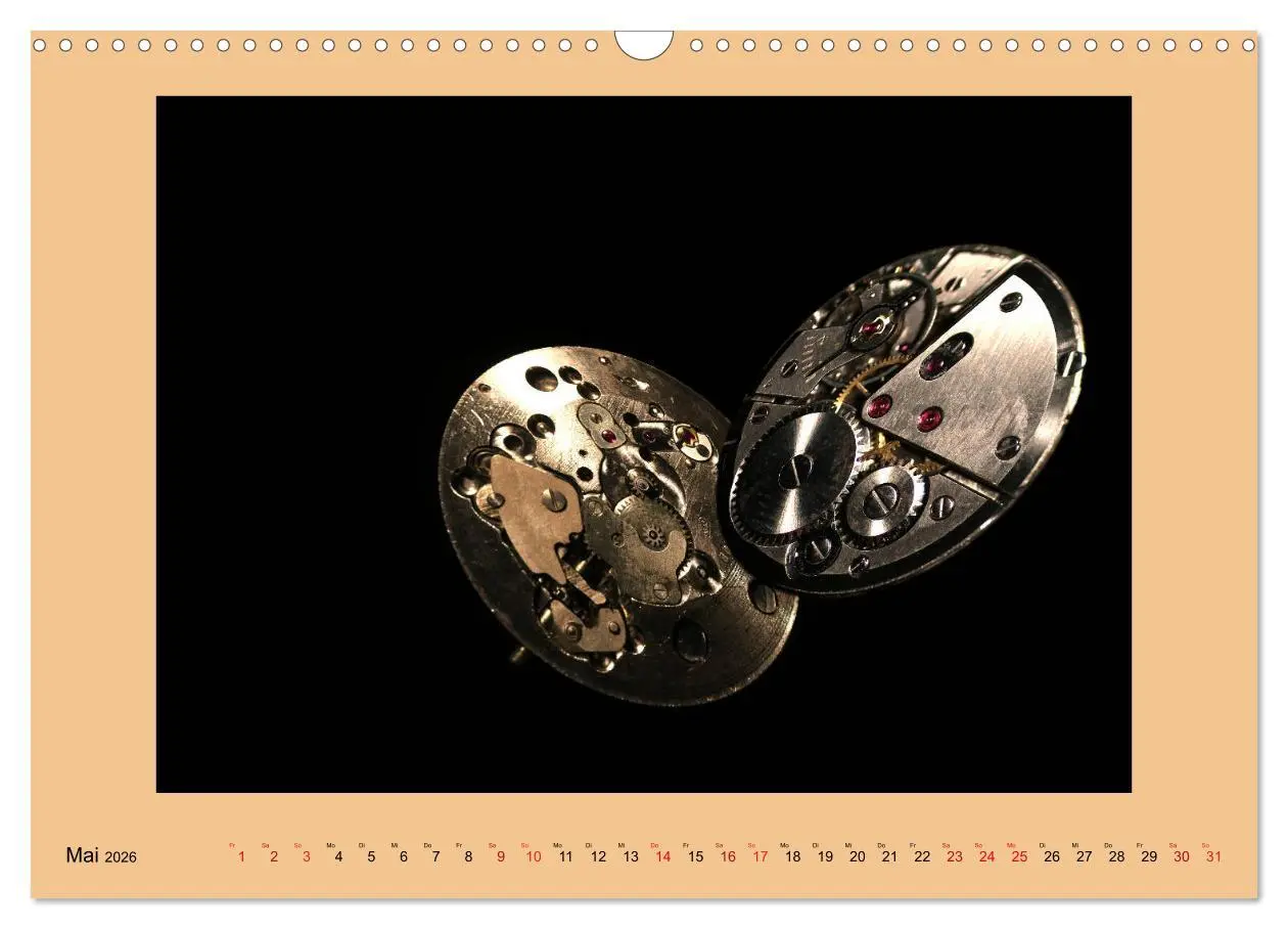 Bild: 9783457828533 | Uhr-Werk-Kunst (Wandkalender 2026 DIN A3 quer), CALVENDO...