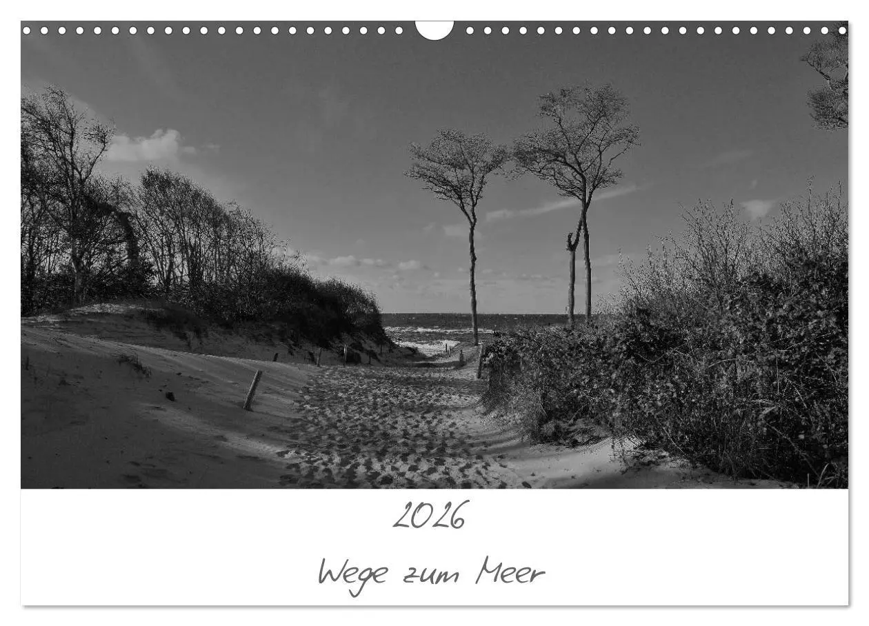 Cover: 9783516228533 | Wege zum Meer (Wandkalender 2026 DIN A3 quer), CALVENDO Monatskalender