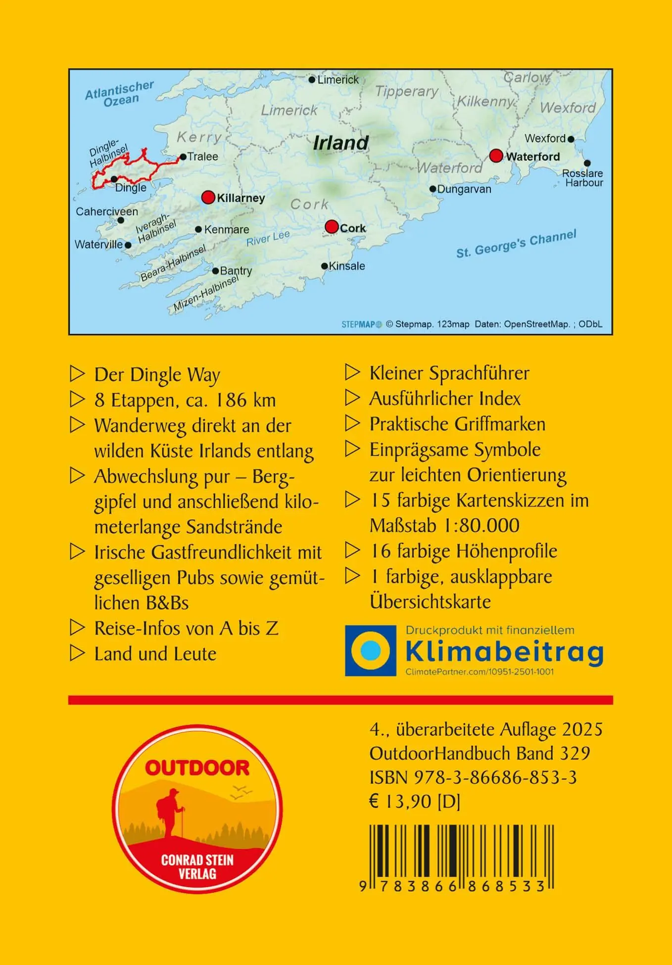 Rückseite: 9783866868533 | Irland: Dingle Way | Diana Steinhagen | Taschenbuch | 128 S. | Deutsch