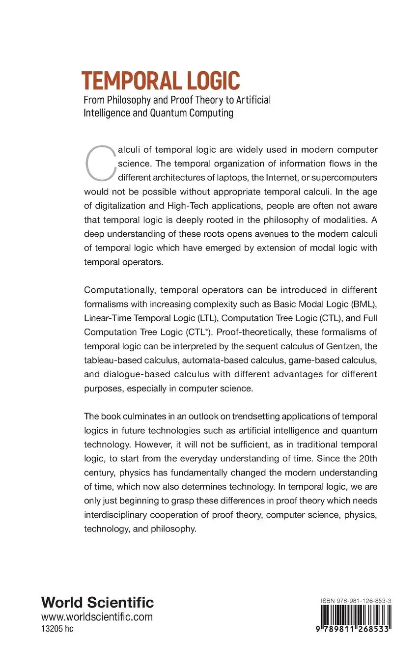 Rückseite: 9789811268533 | TEMPORAL LOGIC | Stefania Centrone Klaus Mainzer | Buch | Englisch