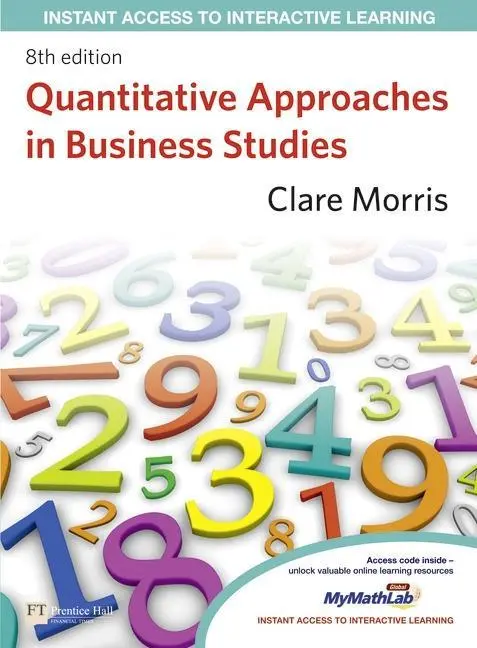 Cover: 9780273738633 | Quantitative Approaches in Business Studies | Clare Morris | Buch Cover: 9780273738633 | Quantitative Approaches in Business Studies | Clare Morris | Buch
