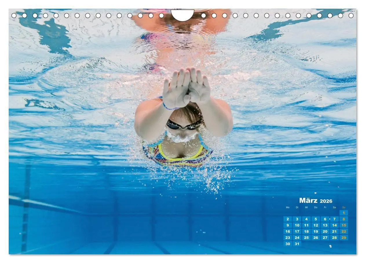 Bild: 9783457368633 | Schwimmen: Sport auf blauen Bahnen (Wandkalender 2026 DIN A4 quer),...