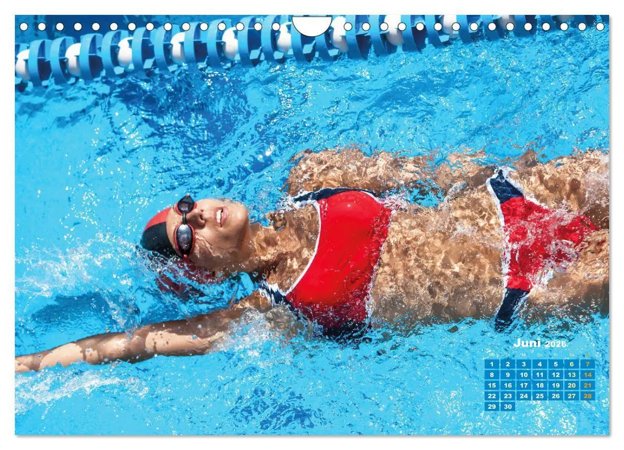 Bild: 9783457368633 | Schwimmen: Sport auf blauen Bahnen (Wandkalender 2026 DIN A4 quer),...