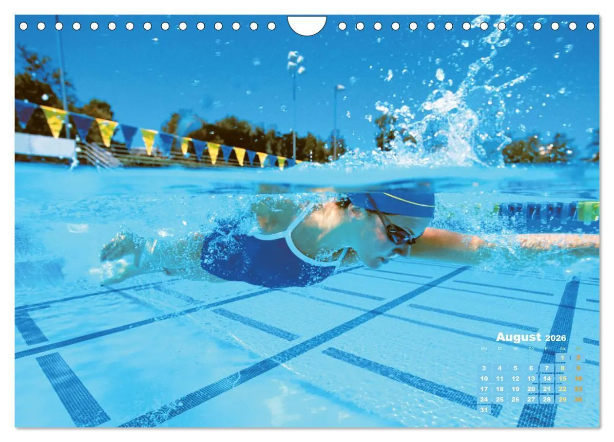 Bild: 9783457368633 | Schwimmen: Sport auf blauen Bahnen (Wandkalender 2026 DIN A4 quer),...