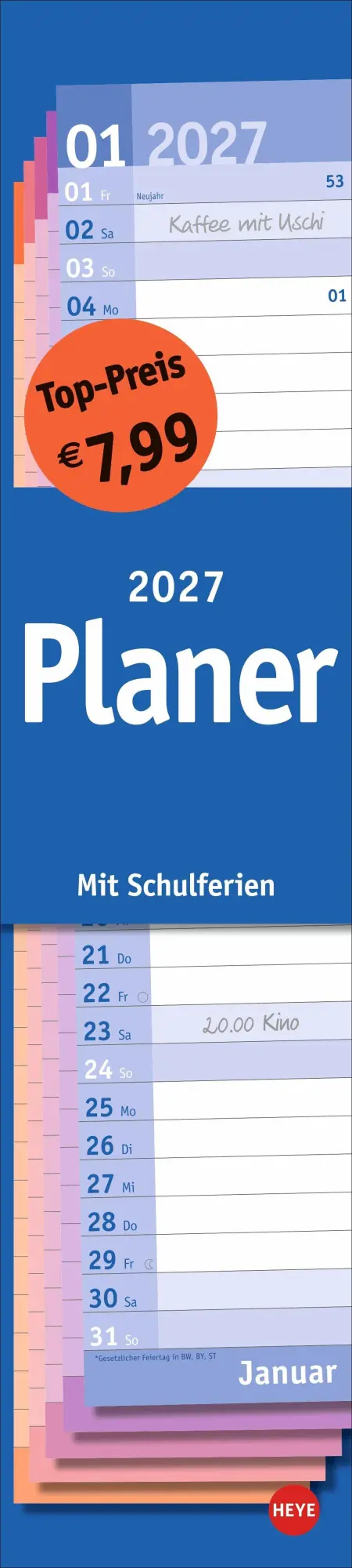 Cover: 9783756418633 | Basic Langplaner 2027 | Kalender | 14 S. | Deutsch | 2027 | Heye