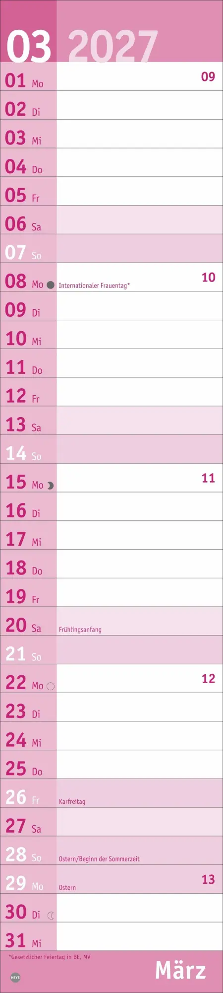 Bild: 9783756418633 | Basic Langplaner 2027 | Kalender | 14 S. | Deutsch | 2027 | Heye