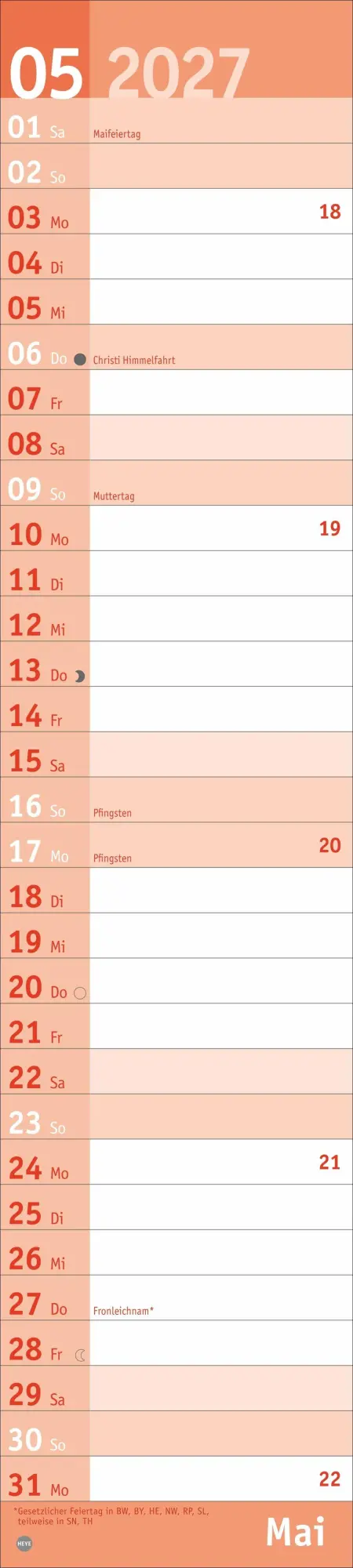 Bild: 9783756418633 | Basic Langplaner 2027 | Kalender | 14 S. | Deutsch | 2027 | Heye