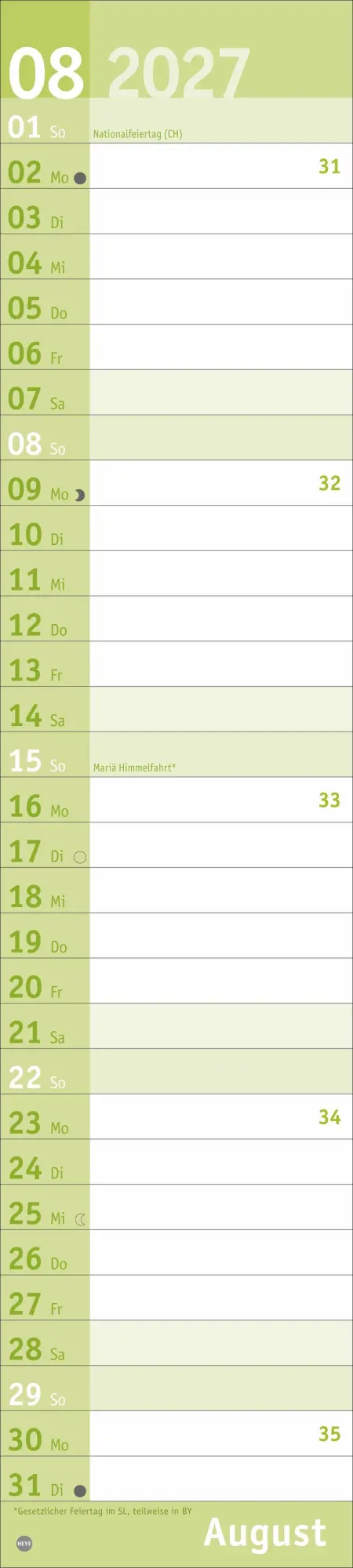 Bild: 9783756418633 | Basic Langplaner 2027 | Kalender | 14 S. | Deutsch | 2027 | Heye