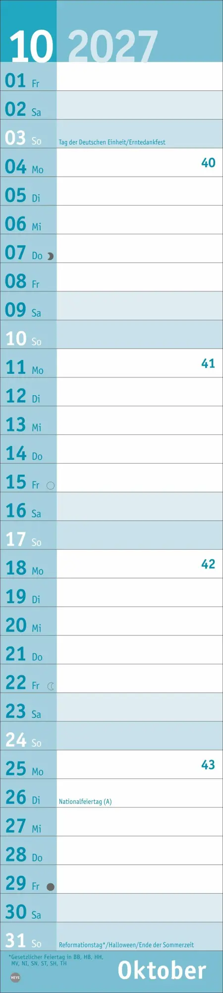 Bild: 9783756418633 | Basic Langplaner 2027 | Kalender | 14 S. | Deutsch | 2027 | Heye