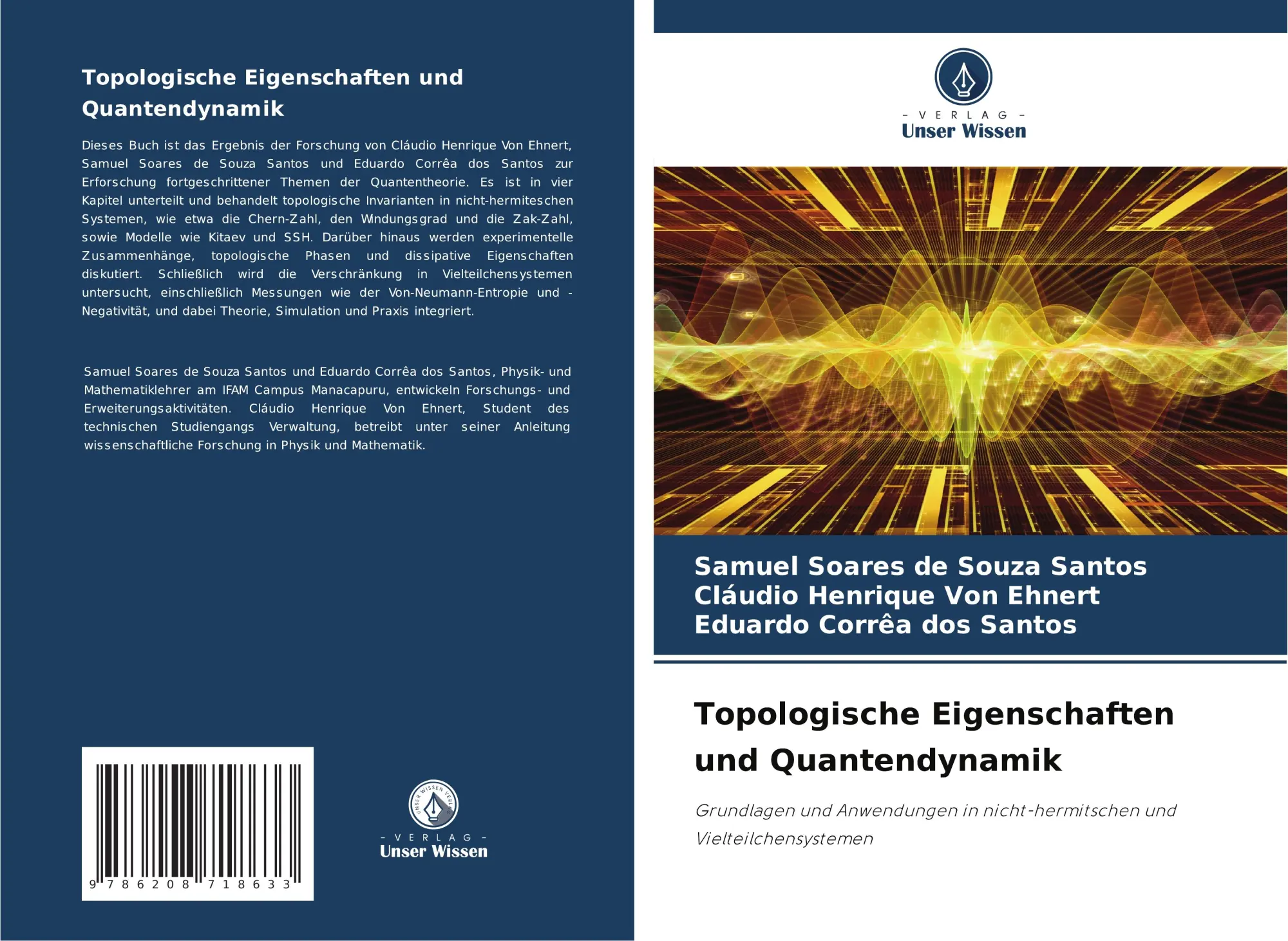 Cover: 9786208718633 | Topologische Eigenschaften und Quantendynamik | Santos (u. a.) | Buch