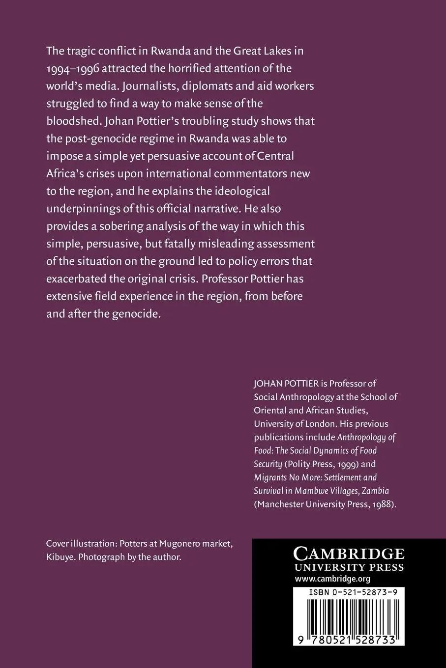 Rückseite: 9780521528733 | Re-Imagining Rwanda | Johan Pottier | Taschenbuch | Englisch | 2006