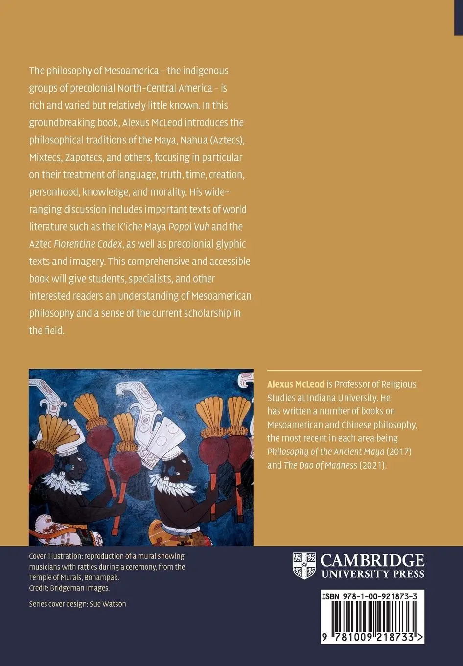 Rückseite: 9781009218733 | An Introduction to Mesoamerican Philosophy | Alexus Mcleod | Buch