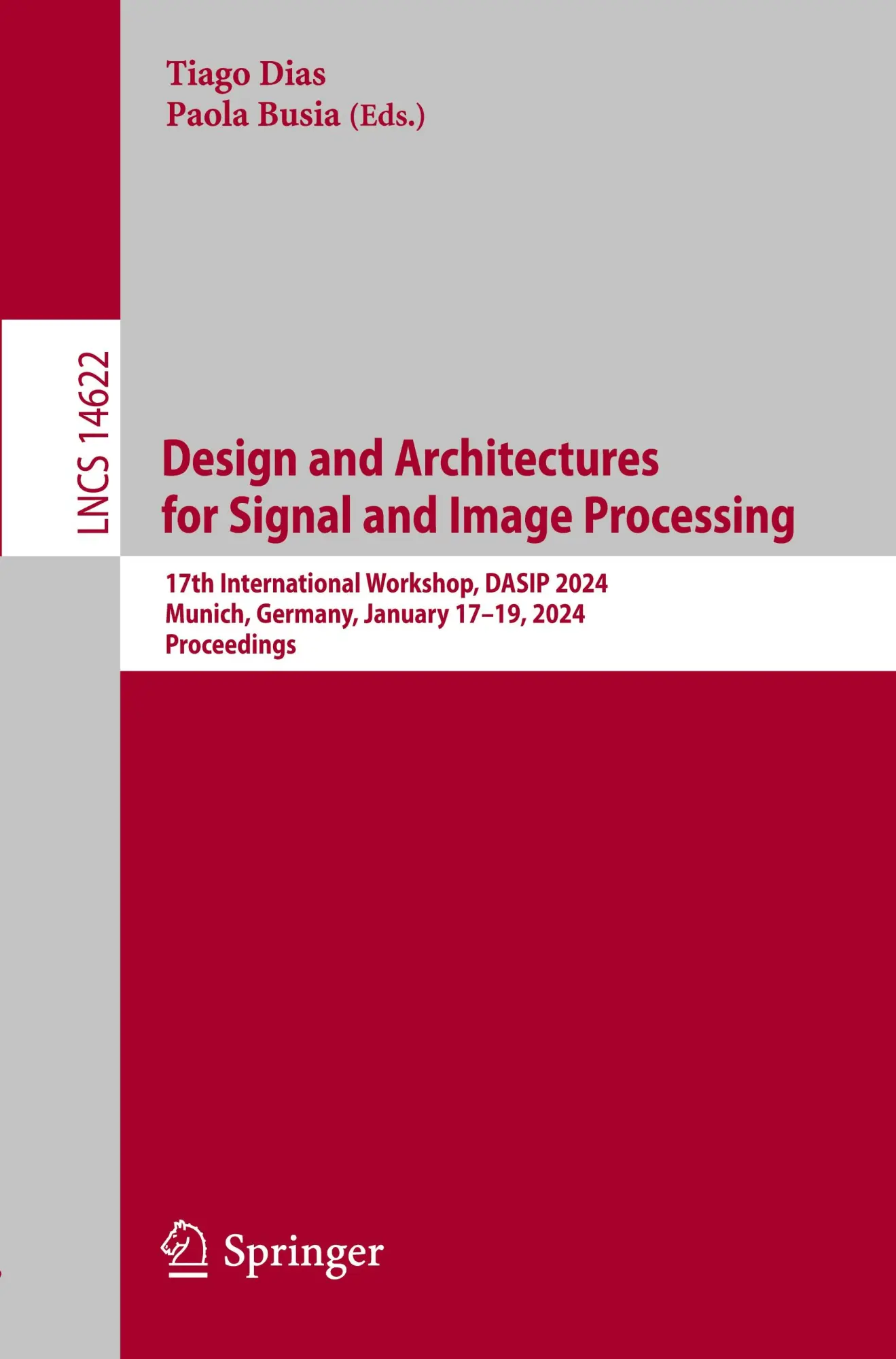 Cover: 9783031628733 | Design and Architectures for Signal and Image Processing | Taschenbuch