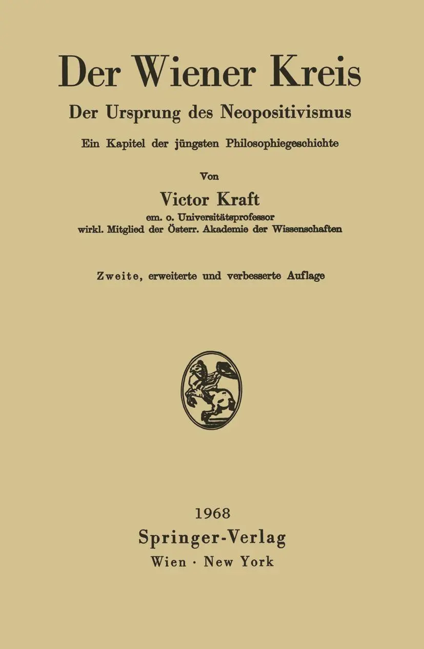 Cover: 9783211808733 | Der Wiener Kreis | Victor Kraft | Taschenbuch | viii | Deutsch Cover: 9783211808733 | Der Wiener Kreis | Victor Kraft | Taschenbuch | viii | Deutsch