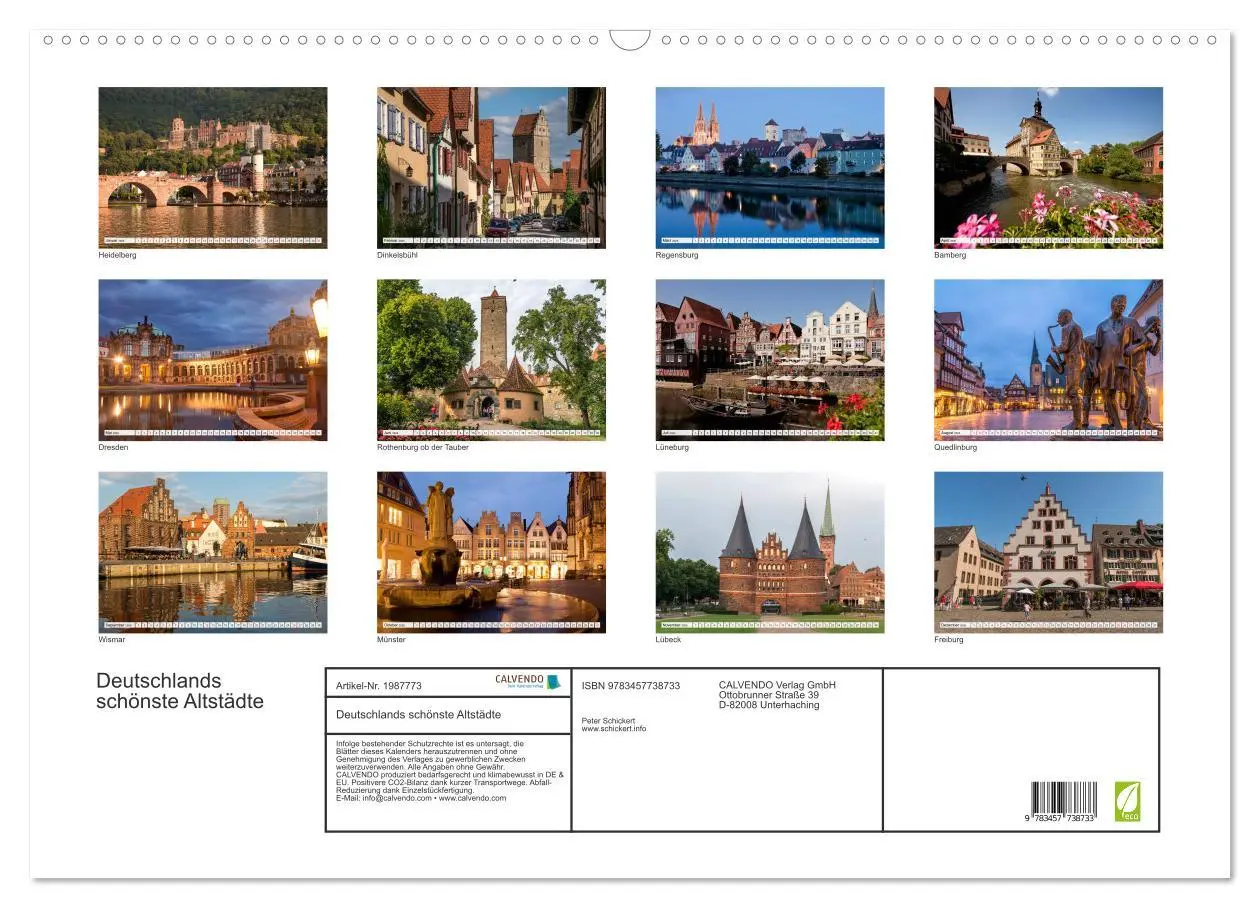 Bild: 9783457738733 | Deutschlands schönste Altstädte (Wandkalender 2026 DIN A2 quer),...