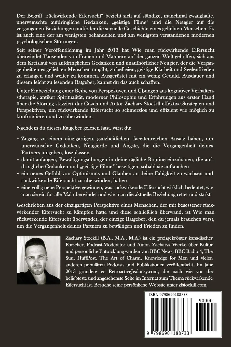 Rückseite: 9798690188733 | Wie man ruckwirkende Eifersucht uberwindet | Zachary Stockill | Buch