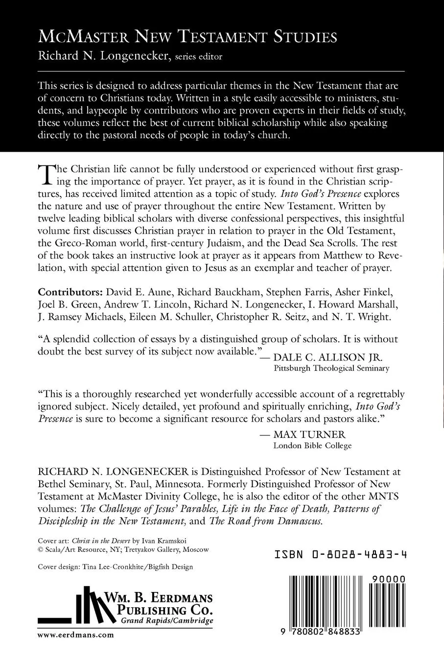 Rückseite: 9780802848833 | Into God's Presence | Prayer in the New Testament | Longenecker | Buch