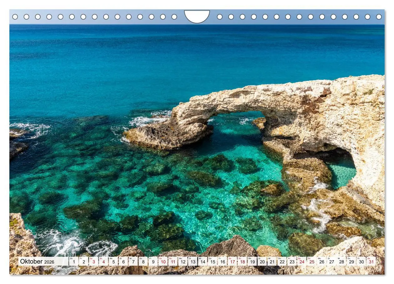 Bild: 9783457348833 | Trauminsel Zypern (Wandkalender 2026 DIN A4 quer), CALVENDO...