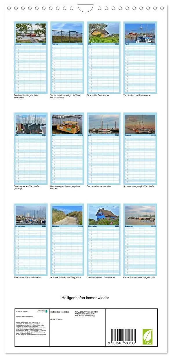 Bild: 9783516508833 | Familienplaner 2026 - Heiligenhafen immer wieder mit 5 Spalten...