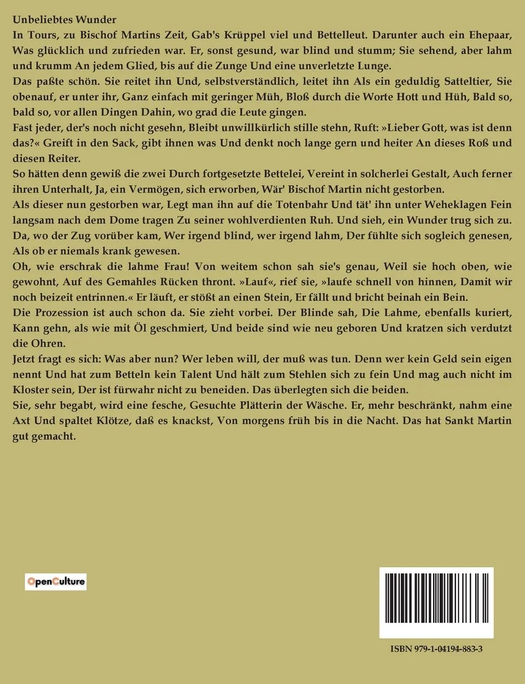 Rückseite: 9791041948833 | Schein und Sein | Wilhelm Busch | Taschenbuch | 46 S. | Deutsch | 2023