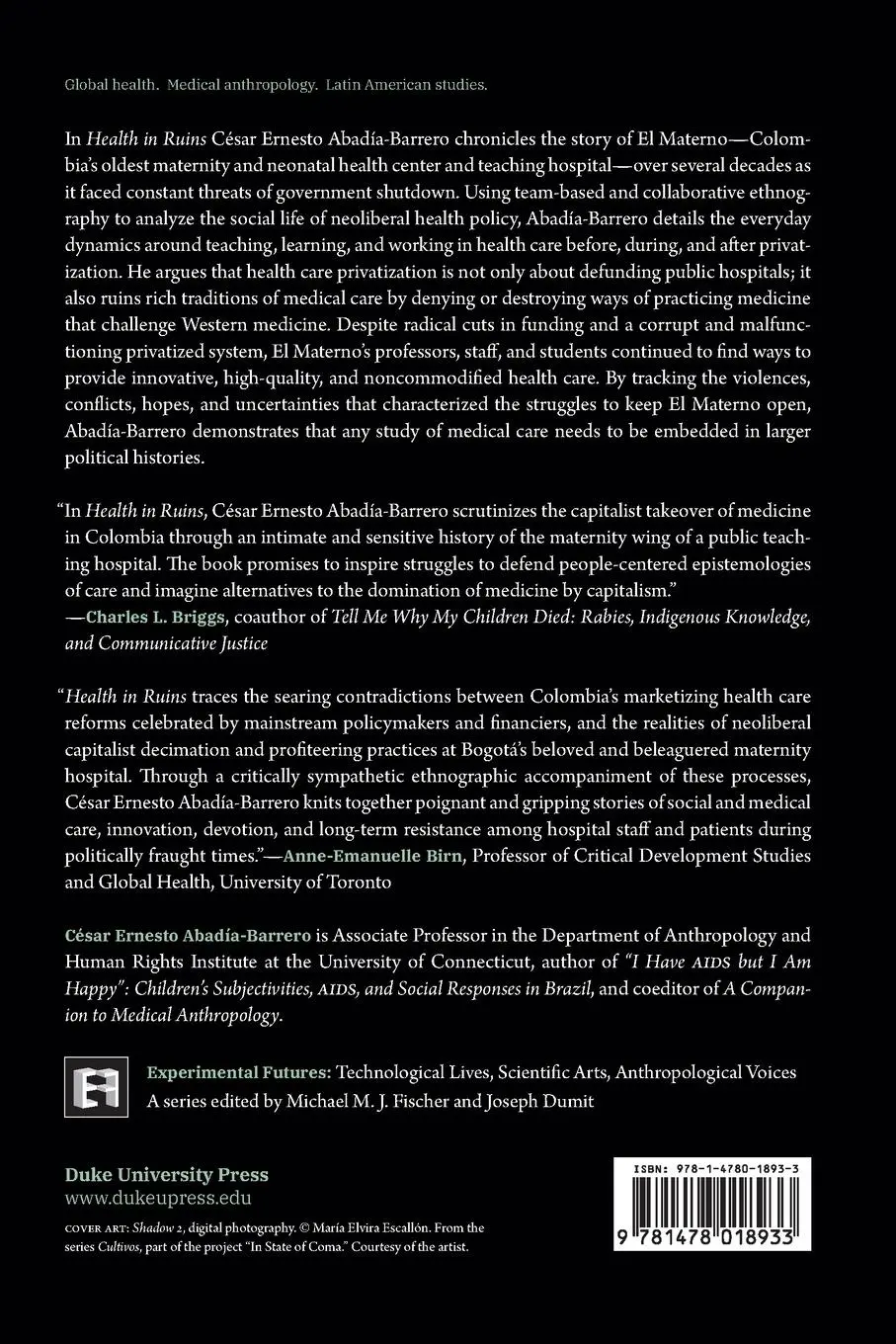Rückseite: 9781478018933 | Health in Ruins | César Ernesto Abadía-Barrero | Taschenbuch | 2022