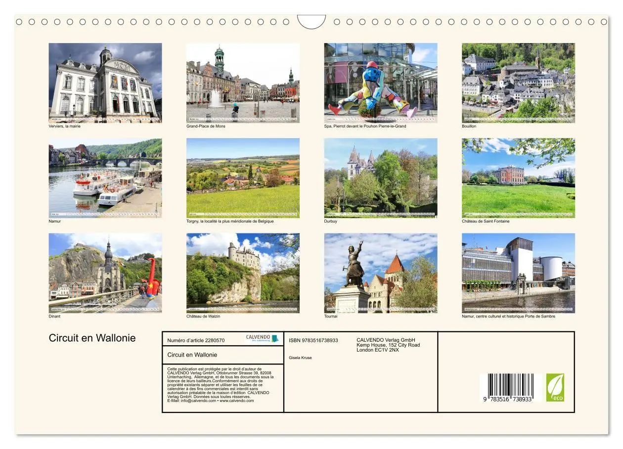 Bild: 9783516738933 | Circuit en Wallonie (Calendrier mural 2026 DIN A3 vertical),...