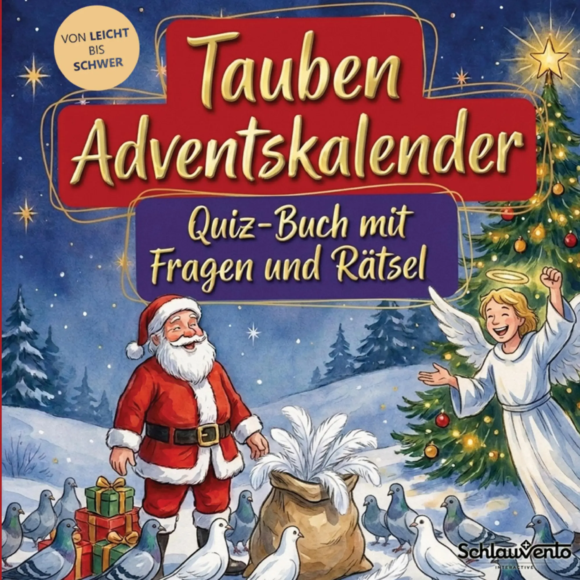 Cover: 9783693198933 | Tauben-Adventskalender: Quiz-Buch mit Fragen und Rätsel | Interactive