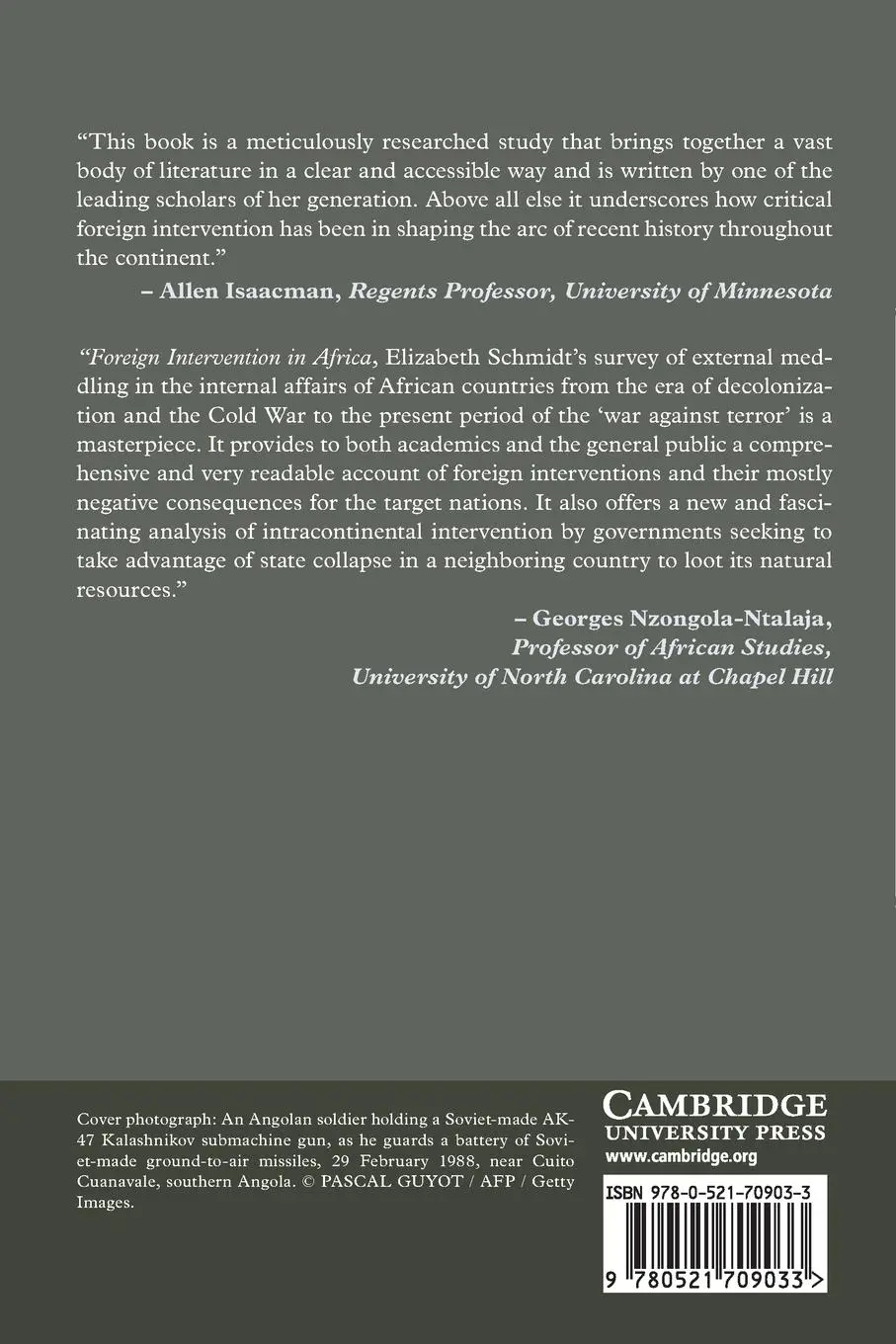 Rückseite: 9780521709033 | Foreign Intervention in Africa | Elizabeth Schmidt | Taschenbuch