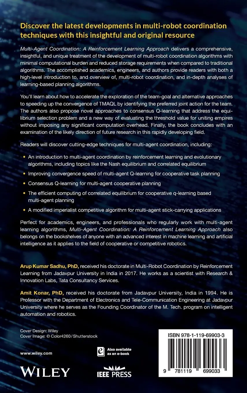 Rückseite: 9781119699033 | Multi-Agent Coordination | A Reinforcement Learning Approach | Buch