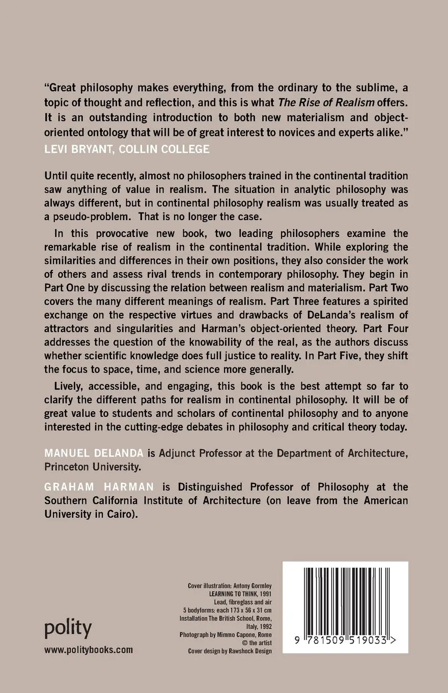 Rückseite: 9781509519033 | The Rise of Realism | Graham Harman (u. a.) | Taschenbuch | 240 S.