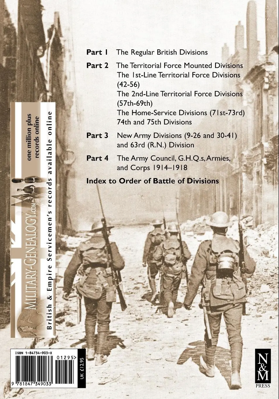 Rückseite: 9781847349033 | ORDER OF BATTLE OF DIVISIONS, INDEX | Ray Westlake | Taschenbuch