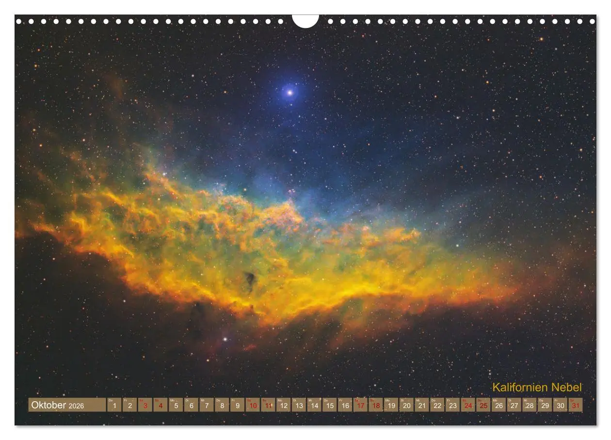 Bild: 9783457399033 | Deep Sky Kalender (Wandkalender 2026 DIN A3 quer), CALVENDO...
