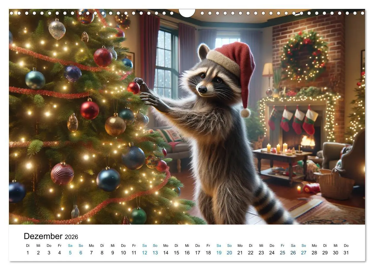 Bild: 9783457469033 | Lustige Waschbären (Wandkalender 2026 DIN A3 quer), CALVENDO...