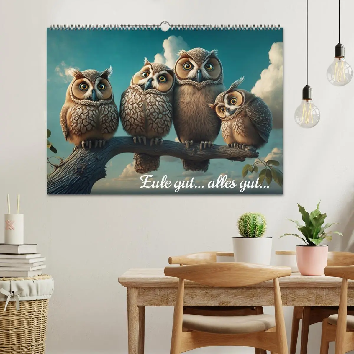 Bild: 9783457539033 | Eule gut... alles gut! (Wandkalender 2026 DIN A2 quer), CALVENDO...