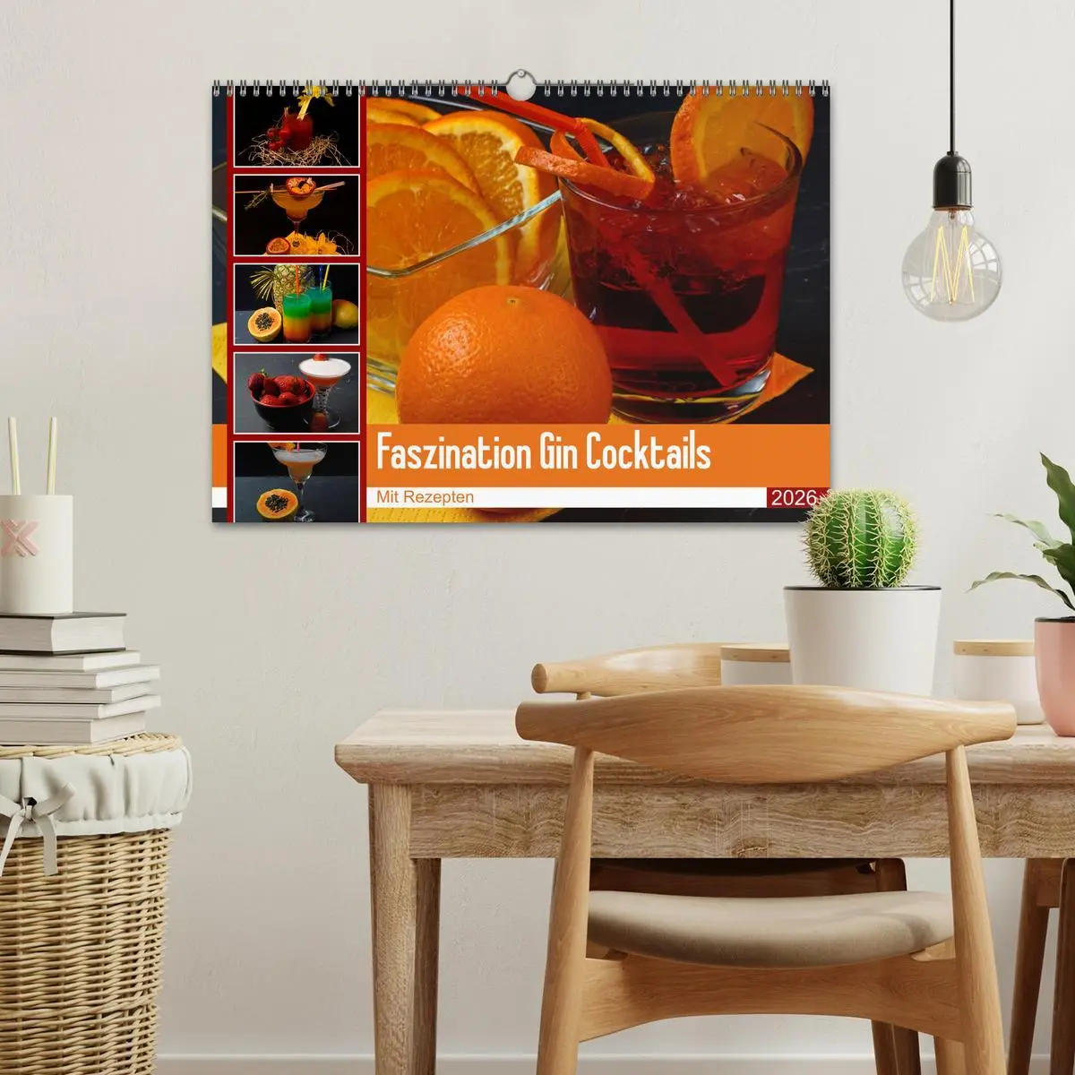 Bild: 9783457609033 | Faszination Gin Cocktails (Wandkalender 2026 DIN A3 quer), CALVENDO...