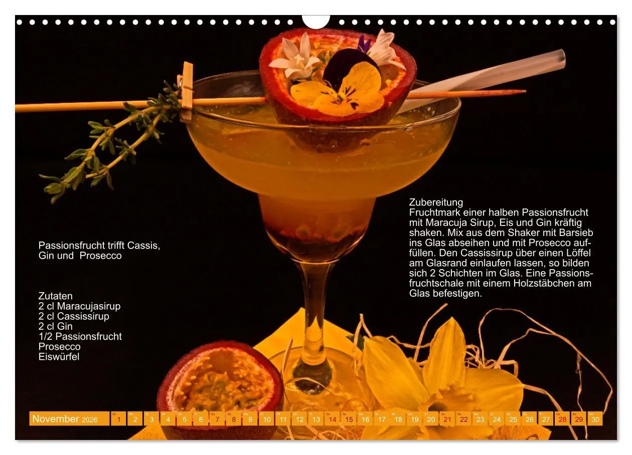Bild: 9783457609033 | Faszination Gin Cocktails (Wandkalender 2026 DIN A3 quer), CALVENDO...