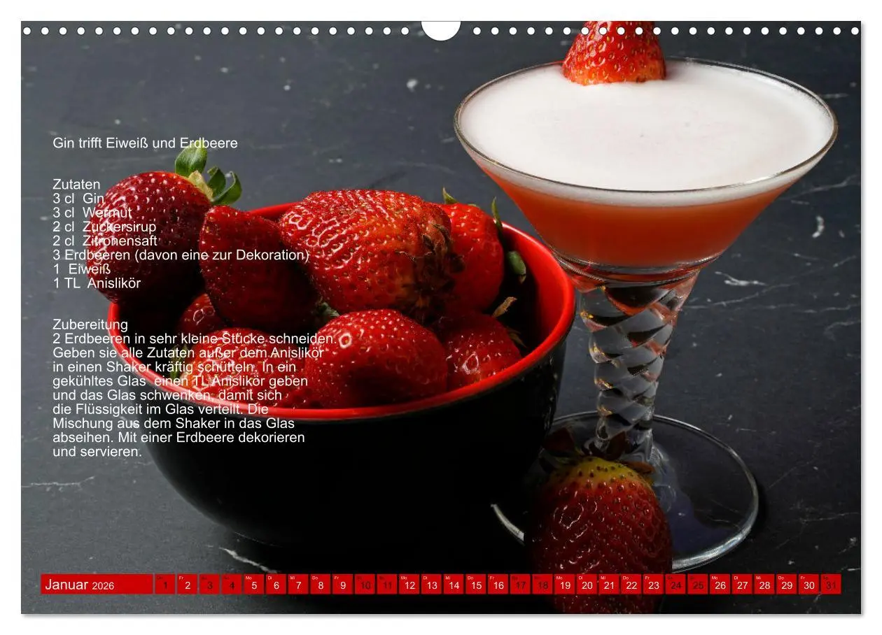 Bild: 9783457609033 | Faszination Gin Cocktails (Wandkalender 2026 DIN A3 quer), CALVENDO...
