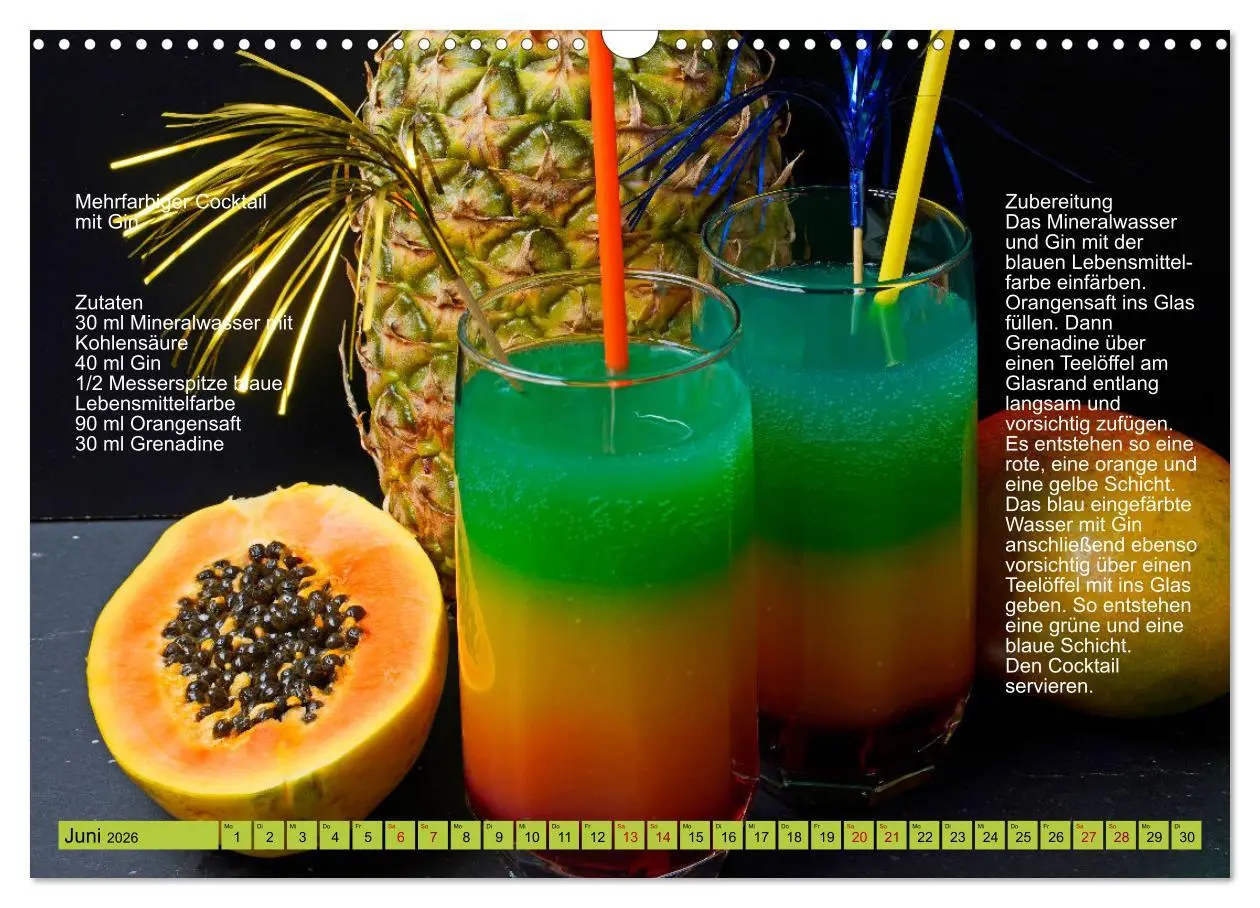 Bild: 9783457609033 | Faszination Gin Cocktails (Wandkalender 2026 DIN A3 quer), CALVENDO...