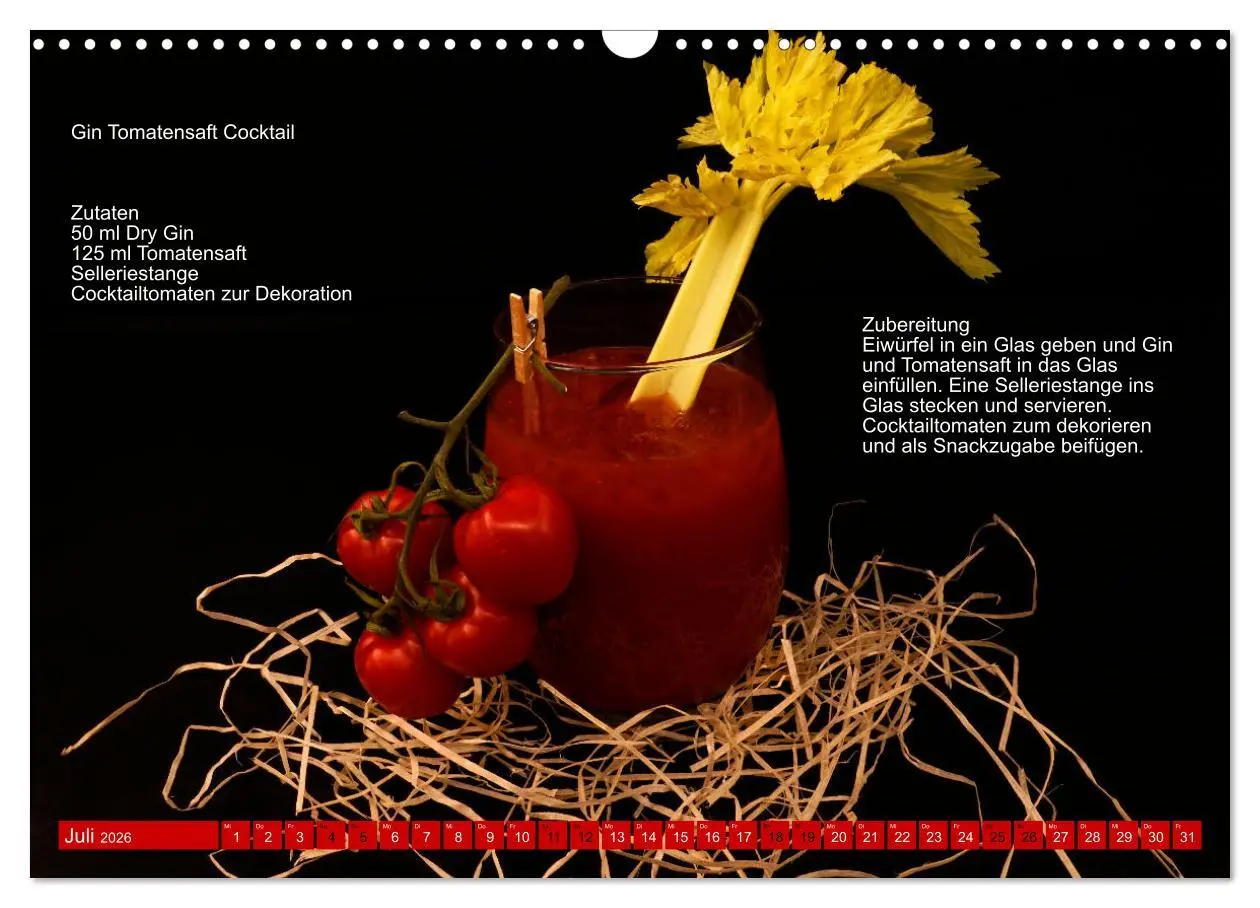 Bild: 9783457609033 | Faszination Gin Cocktails (Wandkalender 2026 DIN A3 quer), CALVENDO...