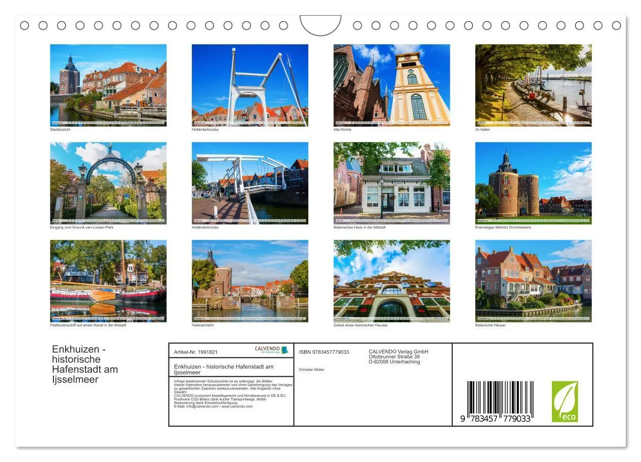 Bild: 9783457779033 | Enkhuizen - historische Hafenstadt am Ijsselmeer (Wandkalender 2026...