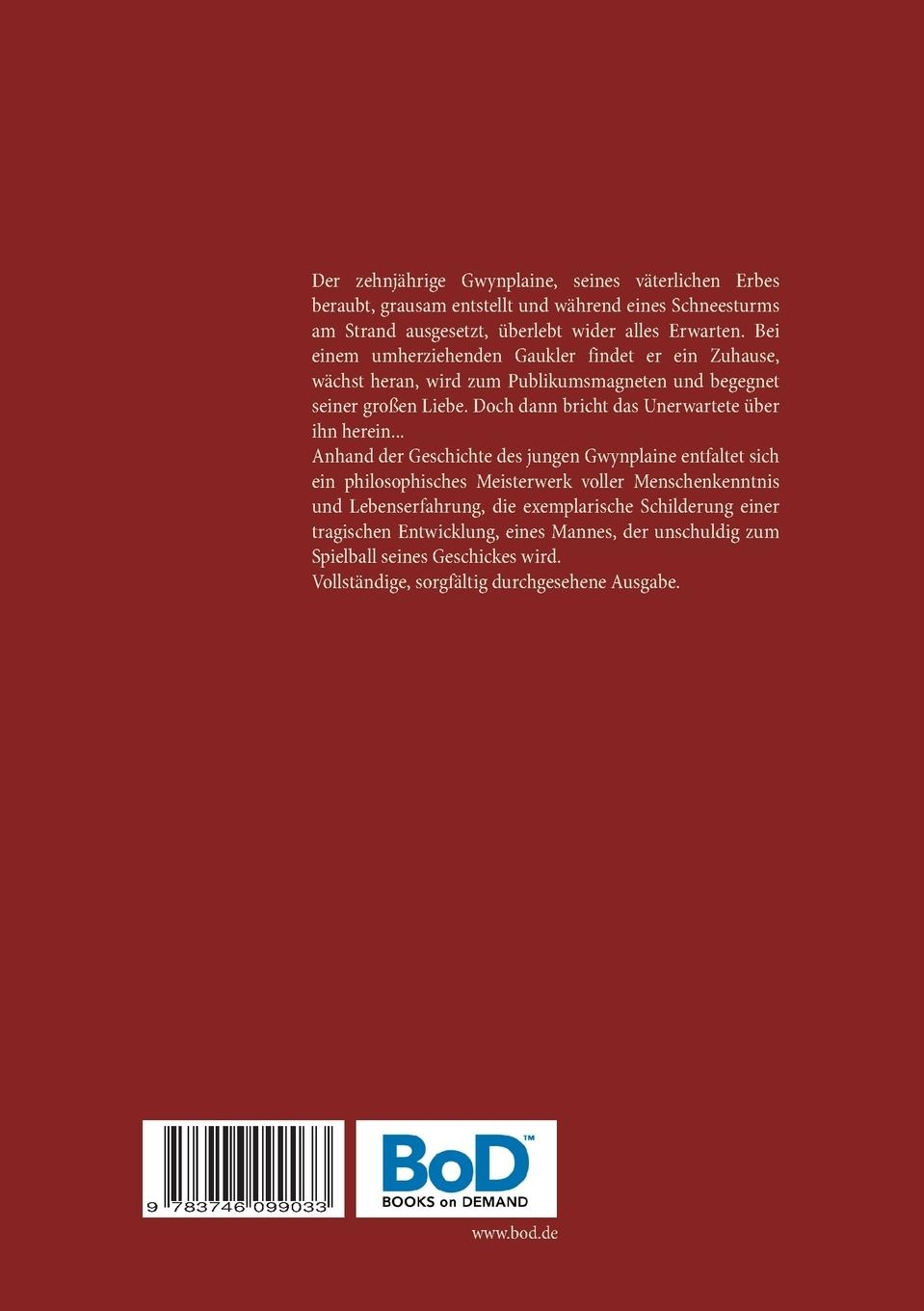 Rückseite: 9783746099033 | Der lachende Mann - Vollständige Ausgabe | Victor Hugo | Taschenbuch