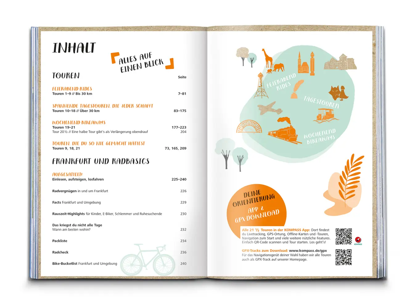 Rückseite: 9783991219033 | KOMPASS Radvergnügen in und um Frankfurt | Maria Hager | Taschenbuch