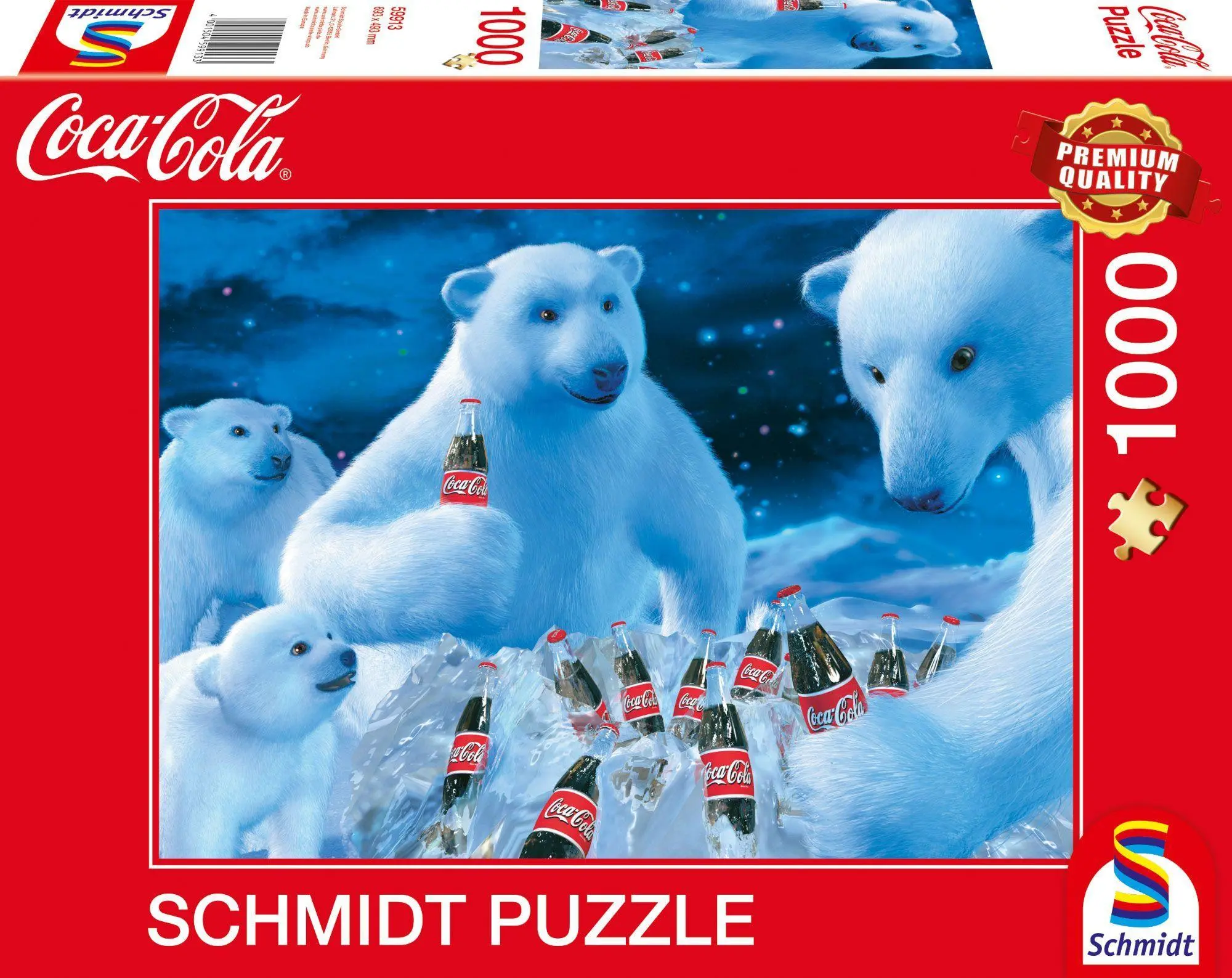 Cover: 4001504599133 | Coca Cola Puzzle 1000 Teile. Motiv Polarbären | Spiel | 59913 | 2021