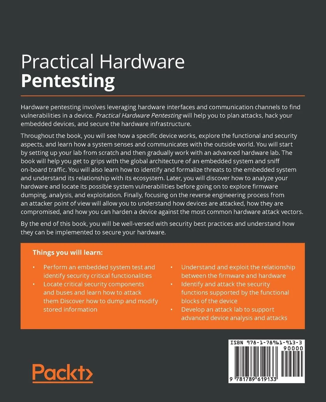 Rückseite: 9781789619133 | Practical Hardware Pentesting | Jean-Georges Valle | Taschenbuch