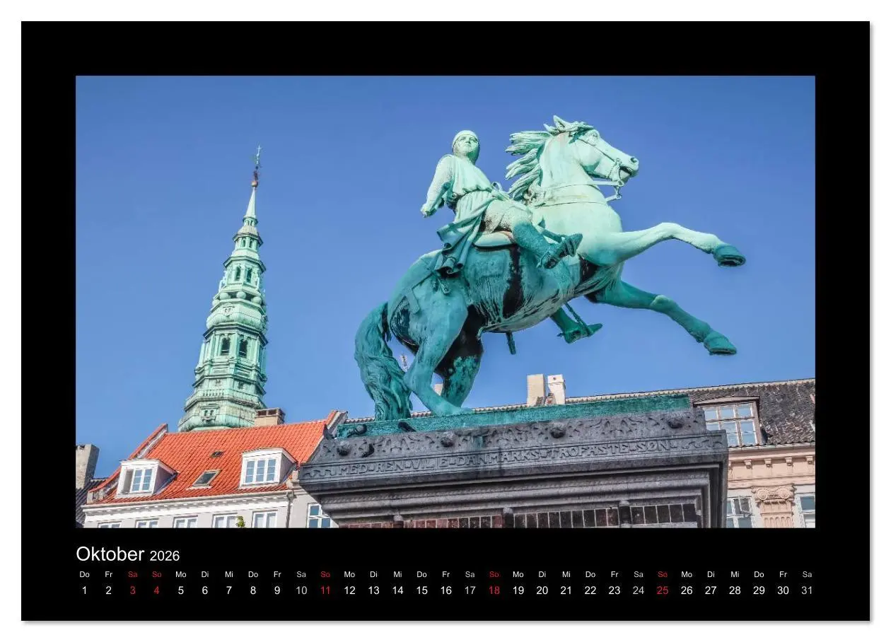 Bild: 9783516169133 | Kopenhagen (Wandkalender 2026 DIN A2 quer), CALVENDO Monatskalender