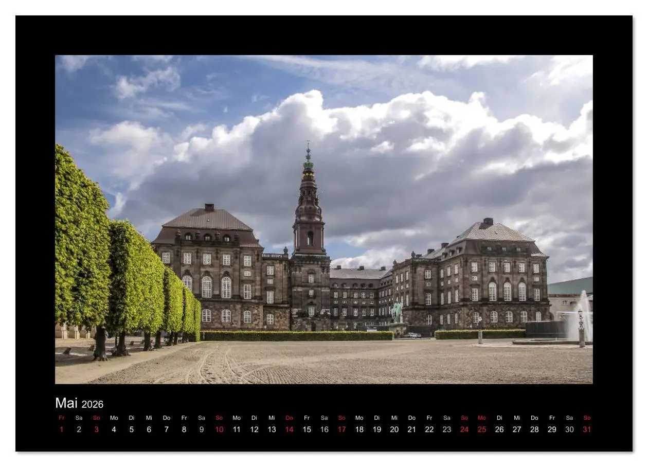Bild: 9783516169133 | Kopenhagen (Wandkalender 2026 DIN A2 quer), CALVENDO Monatskalender