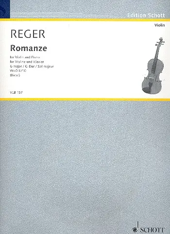 Cover: 9790001179133 | Romance G major WoO II/10 | Max Reger | Buch | 2011 | Schott Music